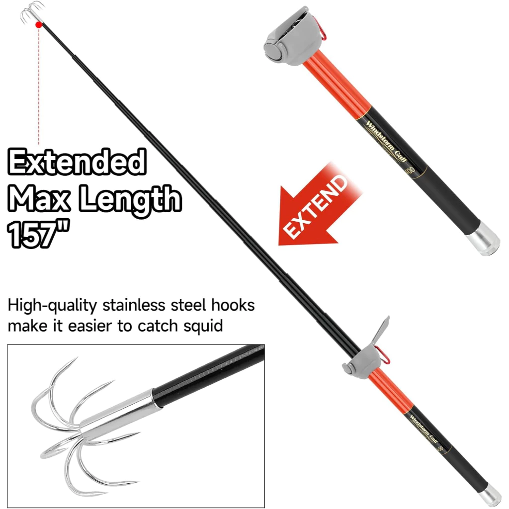 SANLIKE Fishing-Squid Gaff 3M/ - đánh giá và giá Carbon Fishing Rod